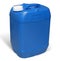 Plastic Jerrycan. Blue Canister