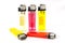 Plastic lighter colorful isolated