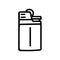 plastic lighter line vector doodle simple icon