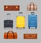 Plastic Luggages And Vintage Suitcases