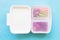 plastic lunchbox with food. High quality photo