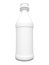 Plastic milk bottle on white background