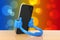 Plastic Mobile Phone Holder as Hands hold Smartphone. 3d Rendering