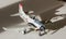 Plastic model kit Texan trainer plane assembled