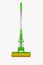 Plastic mop with spin insulated on a white background