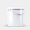 Plastic Paint Bucket Mockup Isolated on Background 3D Rendering