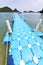 plastic pier coastline of rope south china sea thailand kho