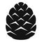 Plastic pine cone icon, simple style