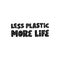 Plastic pollution hand drawn black vector lettering. Environment and ecology protection saying