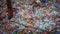 Plastic pollution. Huge piles of plastic drinks bottles piled up at a garbage dump in Silop Springs, Surigao City Philippines.