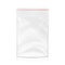 Plastic Polyethylene Pocket Bag Vector Blank. Realistic Mock Up Template Of Plastic Pocket Bag With Zipper, Zip lock