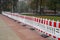 Plastic portable fencing hazardous areas