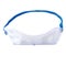 Plastic protective work glasses with ruber band isolated over white background.