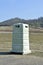 Plastic public toilet cubicle