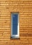 Plastic PVC Window in New Modern Passive Wooden House Facade Wall.