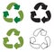 Plastic recycling symbols