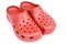 Plastic Red Clogs