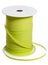 Plastic reel with green packing tape isolated