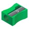 Plastic sharpener icon, isometric style