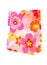 Plastic shopping bag with floral motif