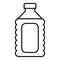 Plastic soap bottle icon , outline style