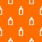 Plastic soap bottle pattern vector orange