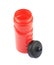 Plastic sport water bottle isolated