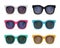 Plastic Sunglasses Realistic Set