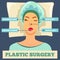 Plastic Surgery Orthogonal Flat Background