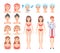 Plastic surgery vector set.