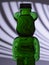 Plastic teddy bear bottle with food coloring and strange lighting effects shapes and textures