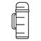 Plastic thermo bottle icon, outline style