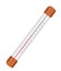 Plastic thermometer for temperature measurement illustration