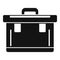 Plastic tool box icon, simple style