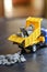 Plastic toy for children dump truck