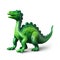 Plastic toy green dinosaur, animals, reptiles & amphibians