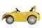 Plastic toy super car yellow color.