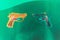 Plastic Toy Water Pistols Squirt Gun Negative X-Ray Effect