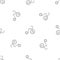 Plastic tricycle pattern seamless vector