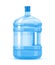 Plastic water bottle container with handle