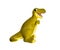 Plastic yellow dinosaur toy, Tyrannosaurus.