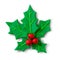 Plasticine figure of Christmas Holly