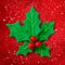 Plasticine illustration of Christmas Holly