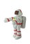 Plasticine White Suit Astronaut on white in hug action