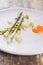 Plate of asparagus