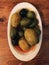 plate of assorted olives