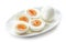 Plate of boiled eggs