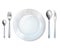 Plate And Cutlery Realistic Set Image