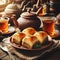 plate of delicious greek or turkish baklava