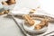 Plate with different homemade grain cereal bars